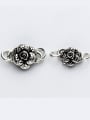 thumb 925 Sterling Silver With Silver Plated Rose S buckle Connectors 1