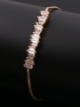 thumb Rectangle Zircon Stretch Bracelet 1