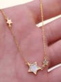 thumb Small Star Shell Clavicle Necklace 1