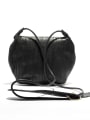 thumb Sheepskin simple pleated magnetic buckle one shoulder slanting hoist bag 5