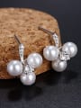 thumb Fashion Imitation Pearls Copper Stud Earrings 1