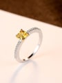 thumb Sterling silver with citrine ring 0