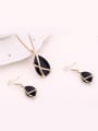 thumb Alloy Imitation-gold Plated Simple style Gemstone Two Pieces Jewelry Set 1
