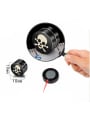 thumb Stainless Steel With Black Gun Plated Personality Skull Stud Earrings 2