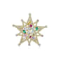 thumb Copper With Cubic Zirconia Luxury Five-Pointed Star  Brooches 0