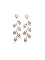 thumb Exquisite Branch Shaped Crystals Stud Earrings 0