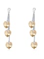 thumb Fashion Heart-shaped austrian Crystals Alloy Drop Earrings 3