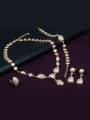 thumb Alloy Imitation-gold Plated Classical style Water Drop shaped Four Pieces CZ Jewelry Set 1