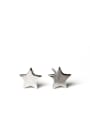 thumb Fashion Shiny Zirconias-studded Stars 925 Silver Stud Earrings 2