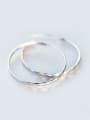 thumb S925 silver exaggerated large circle hoop earring 0
