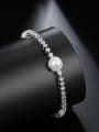 thumb AAA zircon inlay imitation pearl simple bracelet 0