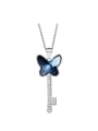thumb 2018 S925 Silver Butterfly Shaped Necklace 3