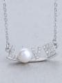 thumb Monogrammed Pearl Necklace 2