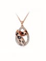 thumb All-match Water Drop Shaped Leopard Necklace 0