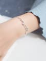 thumb Adjustable Double Layer Star Shaped S925 Silver Bracelet 1