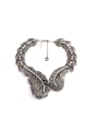 thumb Exaggerated Feather Alloy Necklace 0