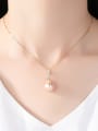 thumb Sterling Silver Natural Baroque Pearl Necklace 1