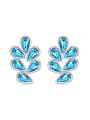 thumb Personalized Water Drop austrian Crystals Alloy Stud Earrings 2