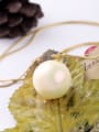 thumb Alloy Fashion Artificial Pearl Long Sweater Necklace 1