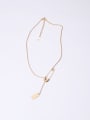 thumb Titanium With Gold Plated Simplistic Geometric Pin Necklaces 3