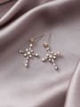 thumb Alloy With Gold Plated Personality Cross Drop Earrings 4