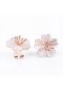 thumb Alloy Rose Gold Plated Fashion Opal Flower-shaped Two Pieces Jewelry Set 2