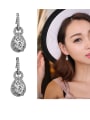 thumb Copper With Platinum Plated Simplistic Water Drop Drop Earrings 1