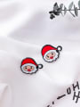 thumb Alloy With Gold Plated Trendy Santa Claus Snowman Stud Earrings 3