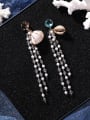 thumb Alloy With Rose Gold Plated Bohemia Charm Conch Beads Tassels Earrings 2