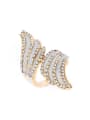 thumb Personalized White Enamel Cubic Rhinestones Alloy Ring 0