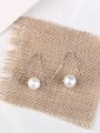 thumb Simple Triangle Freshwater Pearl Earrings 1