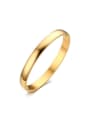 thumb Fashionable Gold Plated Stainless Steel Bangle 0