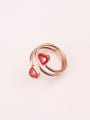 thumb Multi-layer Hollow Heart-shaped Ring 1