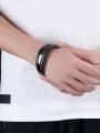 thumb Simple Multi-band Titanium Artificial Leather Bracelet 1
