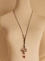 thumb Women Leaf Shaped Beads Necklace 1