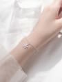 thumb 925 Sterling Silver With Platinum Plated Fashion Snowflake Bracelets 1