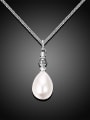 thumb Women Exquisite Double Color Artificial Pearl Necklace 2