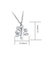 thumb 925 Sterling Silver With Cubic Zirconia Fashion Wishing tree pendant Necklaces 2