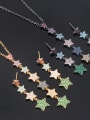 thumb Copper With Cubic Zirconia Trendy Star 2 Piece Jewelry Set 2