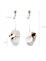 thumb Alloy With Rose Gold Plated Trendy Shell  Round Piece Drop Earrings 1