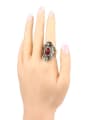 thumb Ethnic style Oval Besin stone Crystals Alloy Ring 1