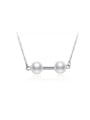 thumb Personality Geometric Shaped Artificial Pearl Necklace 0