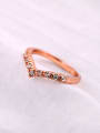 thumb Rose Gold Plated Alloy Midi Ring 0