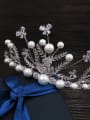 thumb Noble Luxury Artificial Pearls Zircons Shining Hair Accessories 2