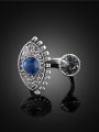 thumb Personality Open Design  Eye Shaped Zircon Ring 1