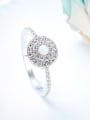 thumb Fashion Shiny Cubic Zirconias Opal stone 925 Silver Ring 3