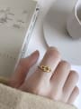 thumb 925 Sterling Silver With 18k Gold Plated Simplistic Rings 1