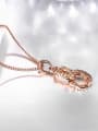thumb Delicate Rose Gold Plated Figure Eight Shaped Necklace 2