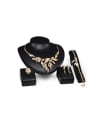 thumb Alloy Imitation-gold Plated Fashion Leaves-shaped CZ Four Pieces Jewelry Set 0