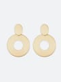 thumb Retro Stainless Steel Round Earrings 0